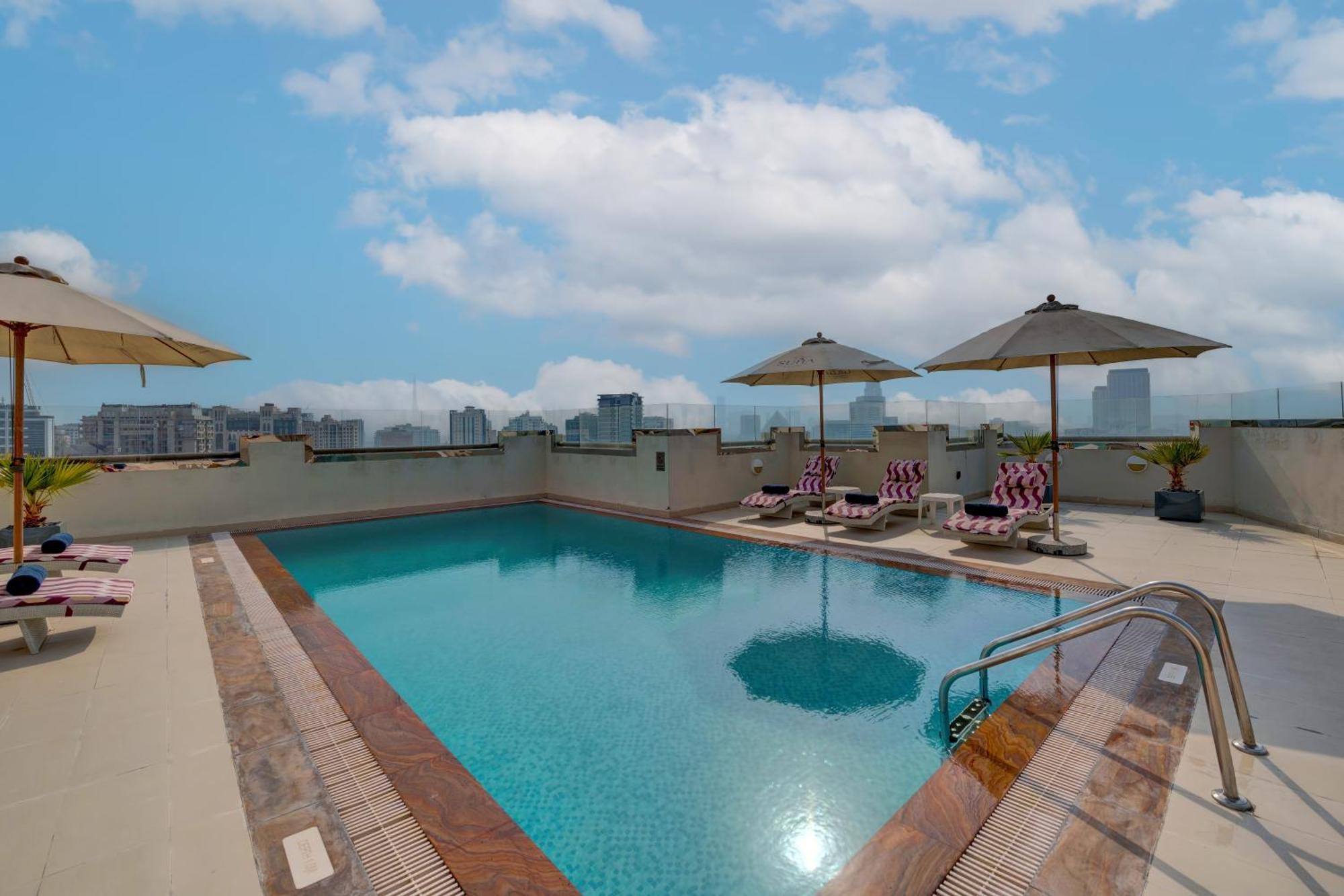Suha Park Hotel Apartments, Waterfront Jaddaf Dubai Exterior foto